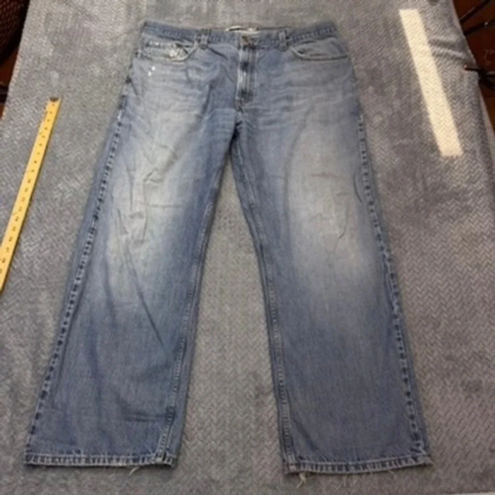 Levi's 569 Jeans Mens 42x30 Blue Y2K Loose Straight Fit Medium Wash Denim Casual